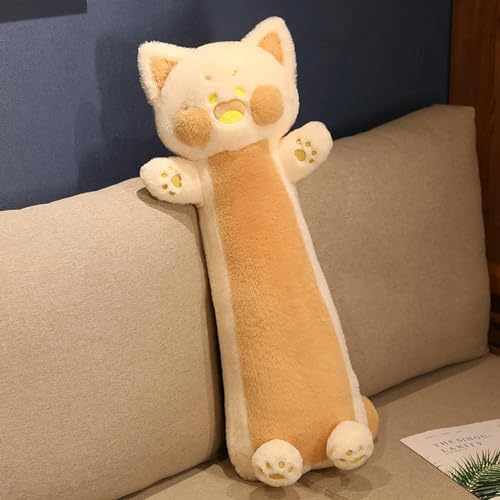 tYuNBd Kawaii Katze Plüsch Kissen Weiches Tier Katze Spielzeug Geburtstag und Weihnachten Geschenk für Kinder 110cm 2 von tYuNBd