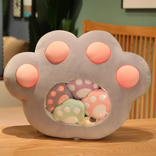 tYuNBd Kawaii Katzenpfote Leckereien Plüsch Kissen Kleine Pfoten Niedliches Taschenkissen Sofa Kissen Plüsch Spielzeug Mädchen Kinder Geschenk Geburtstag 50CM 1 von tYuNBd