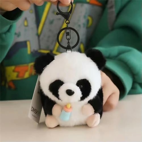 tYuNBd Kawaii Panda Plüsch Schlüsselanhänger Spielzeug Niedliche Plüsch Tier Mini Panda Plüsch Puppe Cartoon Kinder Spielzeug Mädchen Tasche Anhänger Geburtstag 10CM 2 von tYuNBd