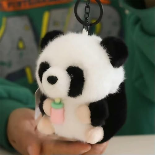 tYuNBd Kawaii Panda Plüsch Schlüsselanhänger Spielzeug Niedliches Tier Plüsch Puppe Cartoon Kinderspielzeug Weihnachten Geburtstagsgeschenk 10cm 3 von tYuNBd