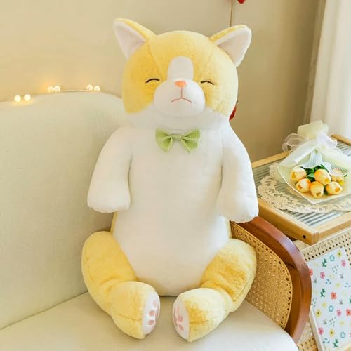 tYuNBd Kawaii Pelzige Puzzy Katze Plüsch Langes Kissen Spielzeug Cartoon Plüsch Tier Weich Niedliche Katze Plüsch Spielzeug Couch Matte Mädchen Geschenk Geburtstag 60cm 2 von tYuNBd