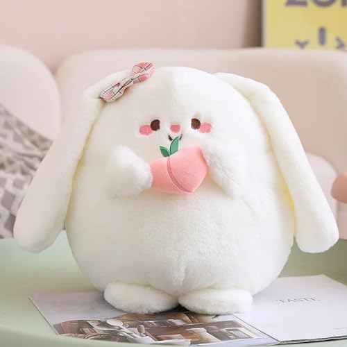 tYuNBd Kawaii Plüsch Hase Spielzeug Niedliche Runde Hase Pfirsich Plüsch Tier Puppe Kissen Kinder Mädchen Geschenk Geburtstag 25cm 1 von tYuNBd