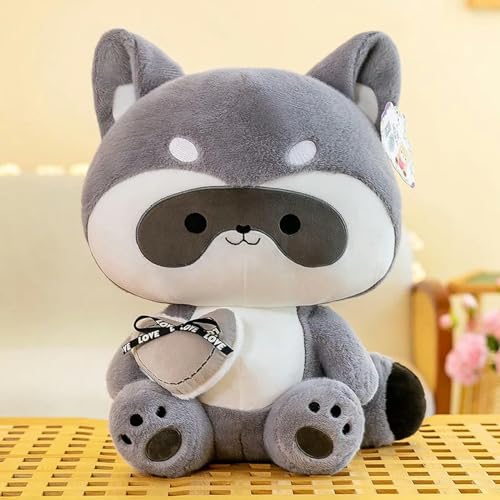 tYuNBd Kawaii Waschbär Plüschtier Weiches Tier Plüsch Niedliche Puppe Kinder Urlaub Dekoration 40cm 1 von tYuNBd