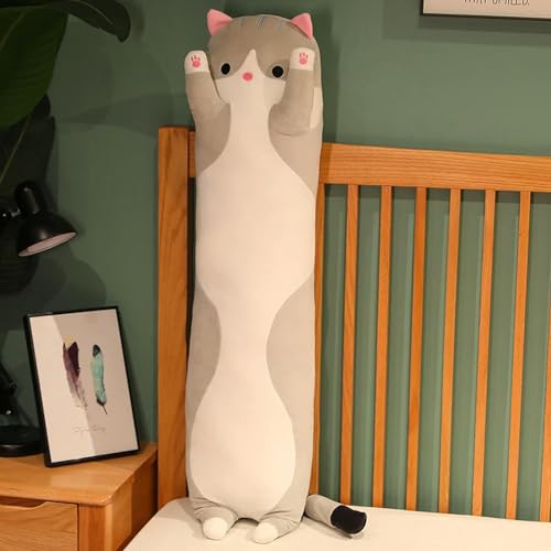 tYuNBd Kawaii weiche Katze Kissen, Tier Plüsch Spielzeug Kissen Junge Mädchen Geburtstagsgeschenk 50cm 3 von tYuNBd