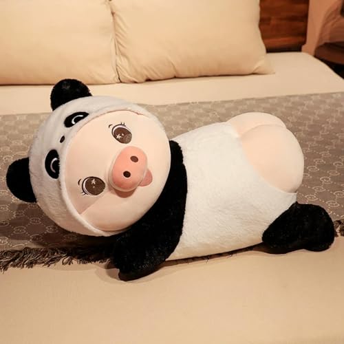 tYuNBd Kreative süße Panda Schwein Plüsch Kissen Spielzeug Weiches Plüschtier Tier Lustige Schweinchen Plüsch Matte Heimdekoration Geburtstag 55cm 1 von tYuNBd