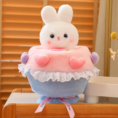 tYuNBd Kreative süße Prinzessin Hase Strauß weiches Plüschtier Plüschhase Plüschpuppe Kinder Freundin Geburtstag 30cm 1 von tYuNBd