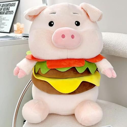 tYuNBd Kreativer Burger Schwein Plüsch Kissen Essen Brot Toastburger Hund Spielzeug Kissen Mädchen Geschenk Geburtstag 25cm 1 von tYuNBd