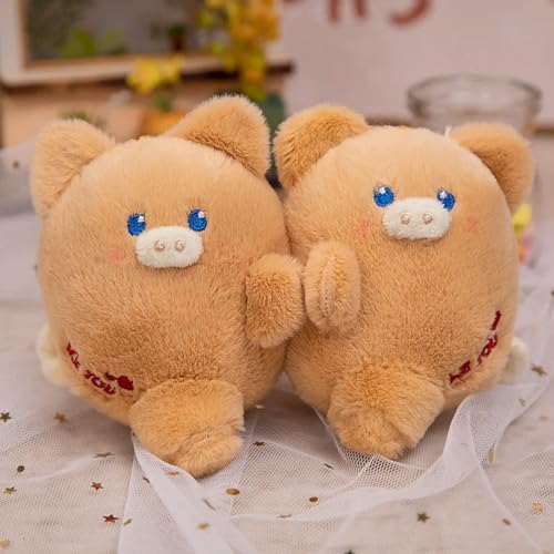 tYuNBd Kreatives Plüsch Schwein, Kaninchen, Hund Schlüsselanhänger Niedliches Tier Plüschtier Kawaii Mädchen 13cm 5 von tYuNBd