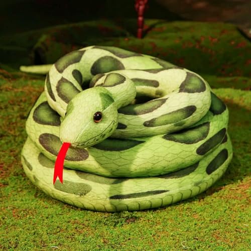 tYuNBd Lebensechte Schlange Plüschtier Python Plüsch Kissen Kreative Wohnkultur Geburtstagsgeschenk für Kinder Junge 300cm 3 von tYuNBd