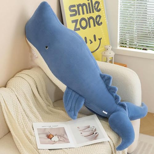 tYuNBd Lebensechter Wal Plüschtier Puppe Hai Plüsch Meerestier Zimmer Dekor Sofa Kissen Geburtstagsgeschenk 110cm 1 von tYuNBd