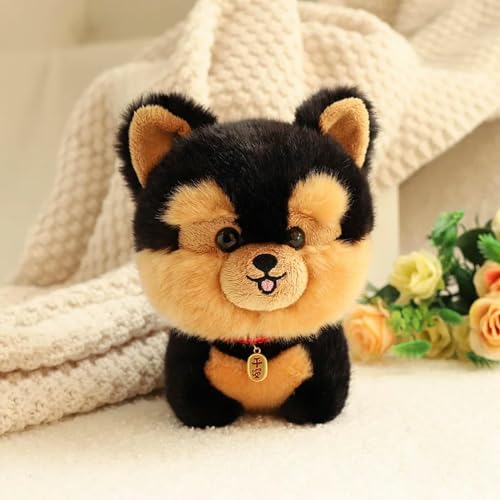 tYuNBd Lebensechter pelziger Hund Plüschtier Welpe Shiba Inu Corgi Husky Bichon Plüschpuppe Geschenk Kinder Geburtstag 20cm 3 von tYuNBd