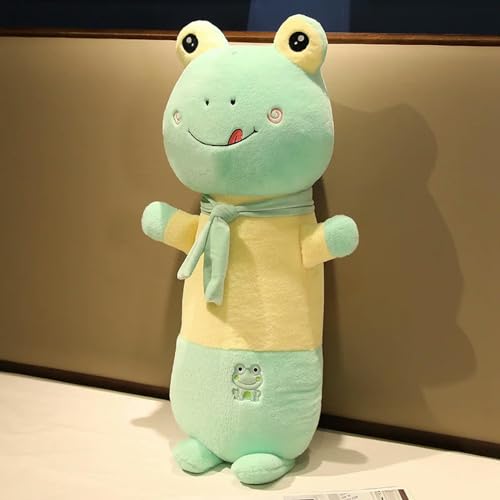 tYuNBd Neue Cartoon Niedliche Plüsch Hase Frosch Langes Kissen Weiches Plüschtier Tier Kawaii Schweinchen Plüsch Puppe Geschenk Für Mädchen Geburtstag 100cm 3 von tYuNBd