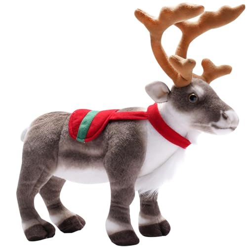 tYuNBd Niedliche Hirschpuppe Plüschtiere Kinder Tierspielzeug Mädchen Weihnachten Geburtstagsgeschenke 35cm 2 von tYuNBd