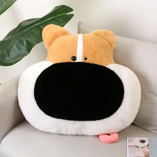 tYuNBd Niedliche große Nase Hund Plüsch Queue Kissen Spielzeug weicher Plüsch Cartoon Husky Sofa Kissen Kissen Zimmerdekoration für Kinder 40CM 3 von tYuNBd