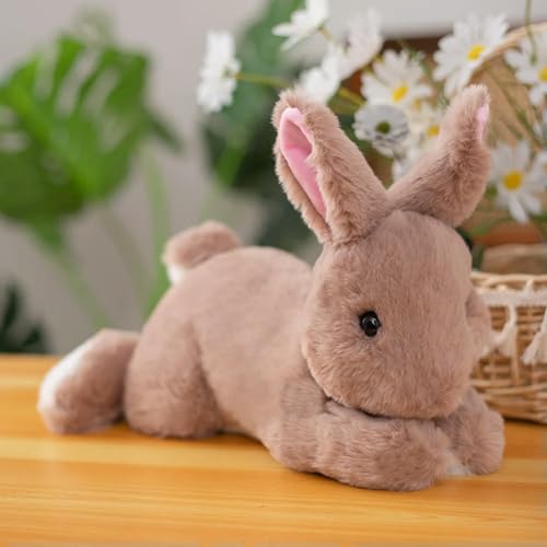 tYuNBd Pelziger Hase Plüschtiere lebensechte Tiere Hasen süße Puppen Geburtstagsgeschenke Kawaii Raumdekoration 30cm 4 von tYuNBd