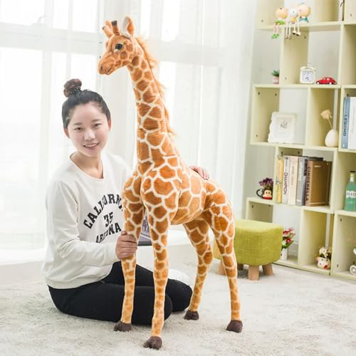 tYuNBd Riesen Giraffe Plüschtier niedlich Plüsch Puppe weiche Kinder Kinder Mädchen Kawaii Zimmer Dekoration Geburtstag 120cm 1 von tYuNBd