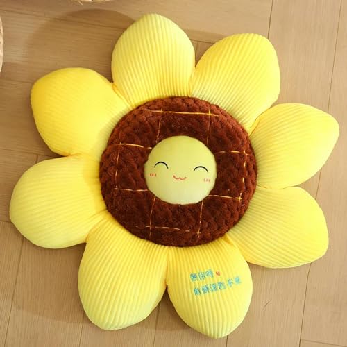 tYuNBd Sonnenblume Plüsch Pflanze Sitzkissen Plüsch Pflanze Kissen Sofa Stuhl Indoor Bodenmatte Mädchen Geschenk Geburtstag 40cm 1 von tYuNBd