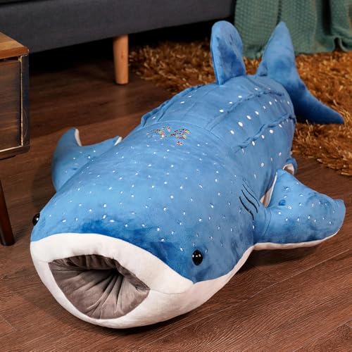 tYuNBd Wal Puppe Kissen Kissen Delfin Hai Puppe Plüschtiere große Puppe Geschenk Kinder Geburtstagsgeschenk 100CM 1 von tYuNBd