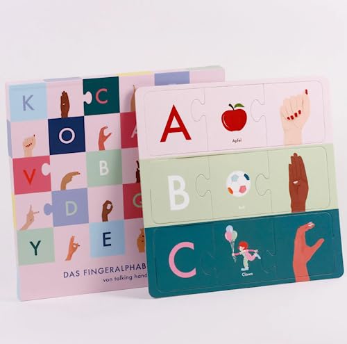 Talking Hands Flipbooks: Fingeralphabet Puzzle Gebärdensprache Kinder von talking hands