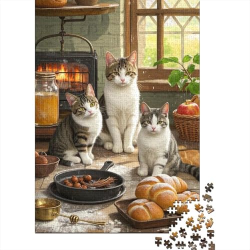 Britisch Kurzhaar (Katze) Puzzle 1000-teilige Schwer Puzzle Spielzeug Pädagogisches Spiel Impossible Herausforderung Spielzeug Für Erwachsene Und Kinder Ab 14 Jahren 1000pcs (75x50cm) von tanpiaoliang