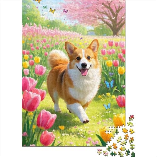 Corgi Puzzle 1000-teilige Schwer Puzzle Spielzeug Lernspiel Impossible Herausforderung Spielzeug Für Erwachsene Und Kinder in Bewährter 1000pcs (75x50cm) von tanpiaoliang