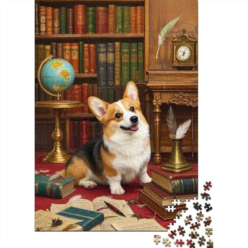 Corgi Puzzles 1000 Teile Schwer Puzzle Spielzeug Lernspiel Impossible Herausforderungsspielzeug Für Erwachsene Und Kinder Ab 12 Jahren 1000pcs (75x50cm) von tanpiaoliang