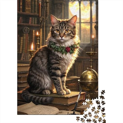 Devon Rex (Katze) (Katze) Puzzles 1000 Teile Schwer Puzzle Spielzeug Lernspiel Impossible Herausforderungsspielzeug Für Erwachsene Und Kinder Ab 12 Jahren 1000pcs (75x50cm) von tanpiaoliang