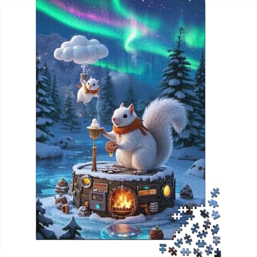 Eichhörnchen Puzzles 1000 Teile Schwer Puzzle Spielzeug Lernspiel Impossible Herausforderungsspielzeug Für Erwachsene Und Kinder Ab 12 Jahren 1000pcs (75x50cm) von tanpiaoliang