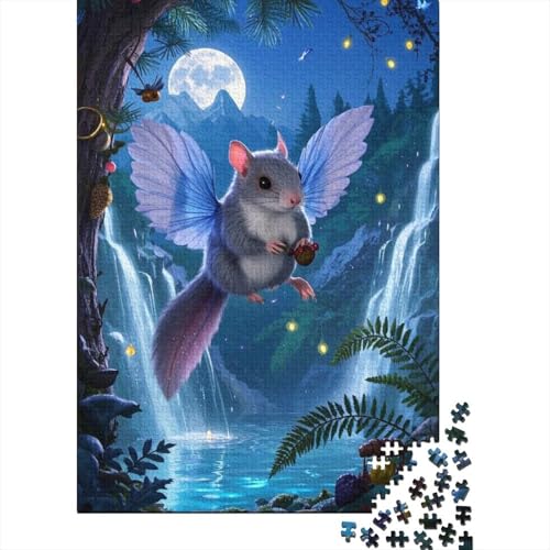 Flying Eichhörnchen Puzzle 1000 Teile Schwer Puzzle Spielzeug Lernspiel Impossible Herausforderungsspielzeug Für Erwachsene Und Kinder Ab 12 Jahren 1000pcs (75x50cm) von tanpiaoliang