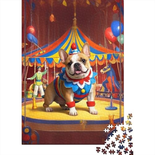 Französische Bulldoggegege Puzzle 1000 Teile Schwer Puzzle Spielzeug Pädagogisches Spiel Impossible Herausforderungsspielzeug Für Erwachsene Und Kinder Ab 12 Jahren 1000pcs (75x50cm) von tanpiaoliang