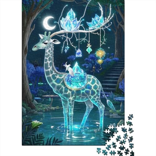 Giraffe Puzzle 1000 Teile Schwer Puzzle Spielzeug Lernspiel Impossible Herausforderung Spielzeug Für Erwachsene Und Kinder Ab 14 Jahren 1000pcs (75x50cm) von tanpiaoliang