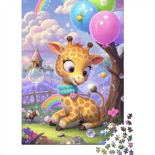 Giraffe Puzzle 1000 Teile Schwer Puzzle Spielzeug Pädagogisches Spiel Impossible Herausforderung Spielzeug Für Erwachsene Und Kinder Ab 12 Jahren 1000pcs (75x50cm) von tanpiaoliang