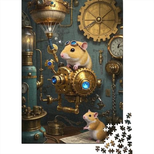 Hamster Puzzle 1000 Teile Schwer Puzzle Spielzeug Pädagogisches Spiel Impossible Herausforderung Spielzeug Für Erwachsene Kinder 1000pcs (75x50cm) von tanpiaoliang