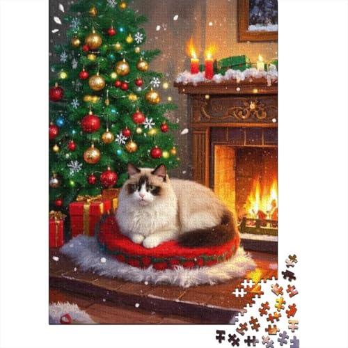 Heilige Birma (Katze) Puzzle 1000 Teile Schwer Puzzle Spielzeug Lernspiel Impossible Herausforderungsspielzeug Für Erwachsene Und Kinder in Bewährter 1000pcs (75x50cm) von tanpiaoliang