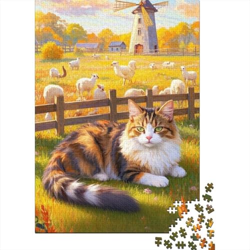 Maine Coon Puzzle 1000 Teile Schwer Puzzle Spielzeug Pädagogisches Spiel Impossible Herausforderung Spielzeug Für Erwachsene Und Kinder Ab 12 Jahren 1000pcs (75x50cm) von tanpiaoliang