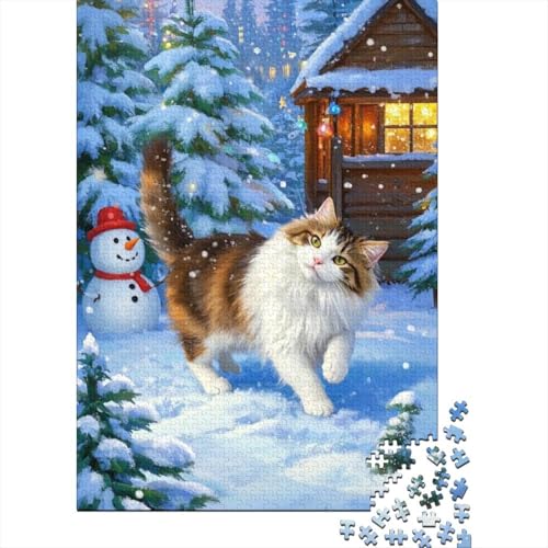 Maine Coon Puzzle 1000-teilige Schwer Puzzle Spielzeug Lernspiel Impossible Herausforderung Spielzeug Für Erwachsene Und Kinder in Bewährter 1000pcs (75x50cm) von tanpiaoliang