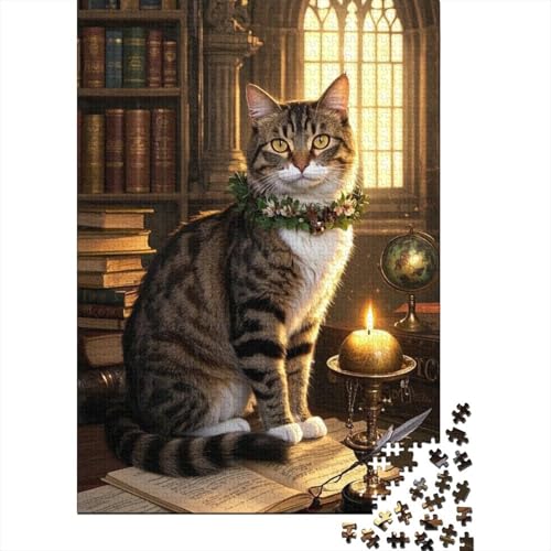 Manx-Katze Puzzle 1000 Teile Schwer Puzzle Spielzeug Lernspiel Impossible Herausforderungsspielzeug Für Erwachsene Und Kinder Ab 12 Jahren 1000pcs (75x50cm) von tanpiaoliang