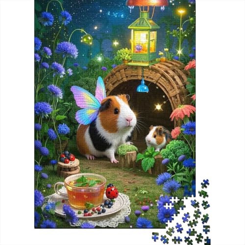 Meerschweinchen Puzzle 1000 Teile Schwer Puzzle Spielzeug Lernspiel Impossible Herausforderung Spielzeug Für Erwachsene Und Kinder in Bewährter 1000pcs (75x50cm) von tanpiaoliang