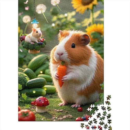 Meerschweinchen Puzzle 1000-teilige Schwer Puzzle Spielzeug Pädagogisches Spiel Impossible Herausforderungsspielzeug Für Erwachsene Kinder 1000pcs (75x50cm) von tanpiaoliang