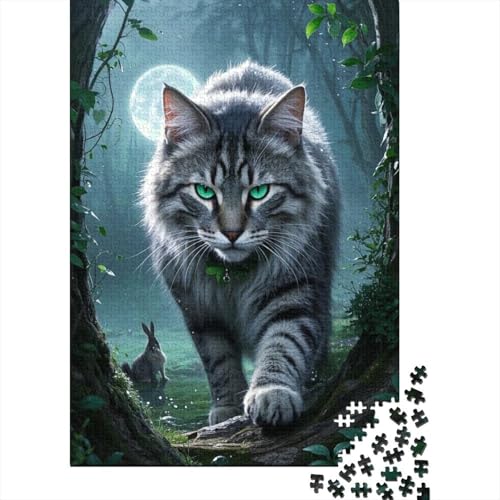 Norwegische Waldkatze Puzzle 1000 Teile Schwer Puzzle Spielzeug Lernspiel Impossible Herausforderungsspielzeug Für Erwachsene Und Kinder in Bewährter 1000pcs (75x50cm) von tanpiaoliang