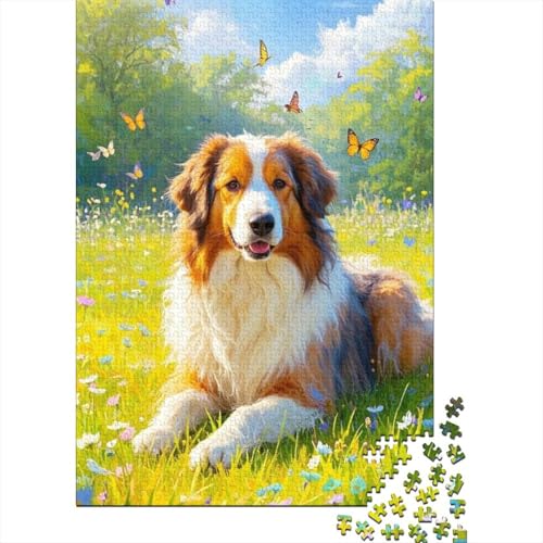 Old English Sheepdog Puzzle 1000-teilige Schwer Puzzle Spielzeug Pädagogisches Spiel Impossible Herausforderung Spielzeug Für Erwachsene Und Kinder in Bewährter 1000pcs (75x50cm) von tanpiaoliang