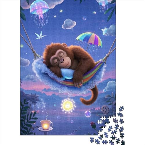 Orang-Utan Puzzle 1000 Teile Schwer Puzzle Spielzeug Lernspiel Impossible Herausforderungsspielzeug Für Erwachsene Und Kinder Ab 14 Jahren 1000pcs (75x50cm) von tanpiaoliang