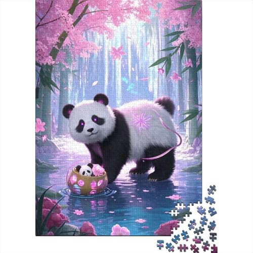 Panda Puzzle 1000 Teile Schwer Puzzle Spielzeug Lernspiel Impossible Herausforderung Spielzeug Für Erwachsene Kinder 1000pcs (75x50cm) von tanpiaoliang