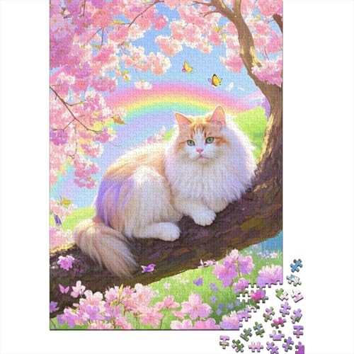 Perserkatze Puzzle 1000-teilige Schwer Puzzle Spielzeug Lernspiel Impossible Herausforderung Spielzeug Für Erwachsene Kinder 1000pcs (75x50cm) von tanpiaoliang