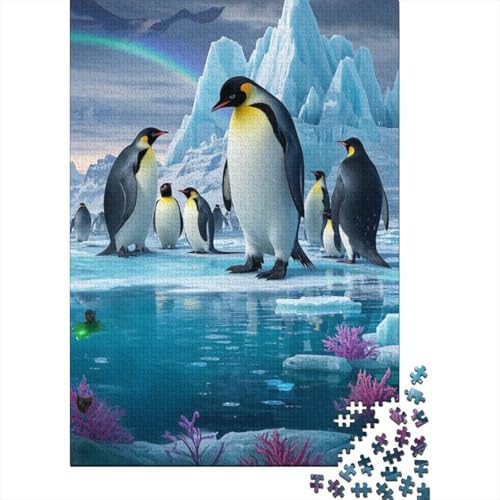 Pinguin Puzzle 1000-teilige Schwer Puzzle Spielzeug Pädagogisches Spiel Impossible Herausforderungsspielzeug Für Erwachsene Kinder 1000pcs (75x50cm) von tanpiaoliang