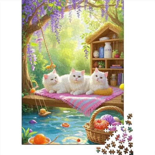 Ragdoll (Katze) (Katze) Puzzle 1000 Teile Schwer Puzzle Spielzeug Pädagogisches Spiel Impossible Herausforderung Spielzeug Für Erwachsene Kinder 1000pcs (75x50cm) von tanpiaoliang