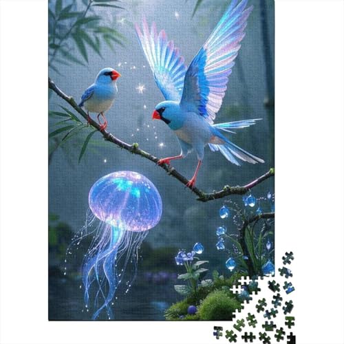 Reisamadine (Reisamadine (Java Sparrow)) Puzzle 1000 Teile Schwer Puzzle Spielzeug Pädagogisches Spiel Impossible Herausforderungsspielzeug Für Erwachsene Kinder 1000pcs (75x50cm) von tanpiaoliang