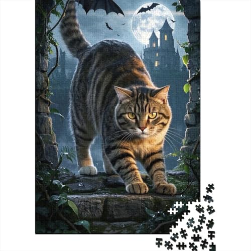 Scottish Fold (Katze) (Katze) Puzzle 1000-teilige Schwer Puzzle Spielzeug Lernspiel Impossible Herausforderung Spielzeug Für Erwachsene Kinder 1000pcs (75x50cm) von tanpiaoliang