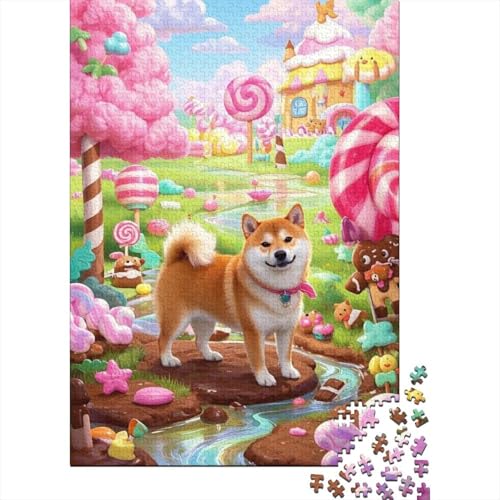 Shiba Inu Puzzle 1000 Teile Schwer Puzzle Spielzeug Lernspiel Impossible Herausforderung Spielzeug Für Erwachsene Und Kinder Ab 12 Jahren 1000pcs (75x50cm) von tanpiaoliang