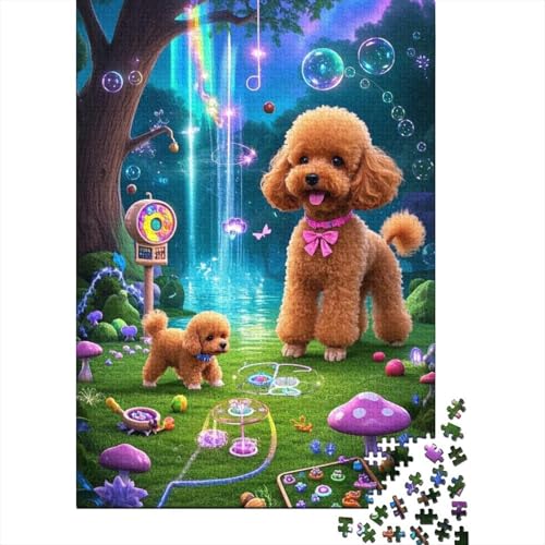 Teacup Pudel Puzzle 1000-teilige Schwer Puzzle Spielzeug Lernspiel Impossible Herausforderung Spielzeug Für Erwachsene Und Kinder in Bewährter 1000pcs (75x50cm) von tanpiaoliang